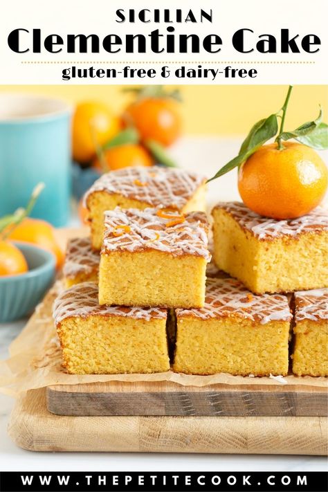 This beautifully simple Clementine cake recipe is made with whole clementines and it's gluten-free and dairy-free, making it a great option for a holiday dessert. What To Do With Clementines, Tangerine Cake Recipes, Clementine Cake Recipe, Is It Cake, Clementine Recipes, Mandarine Recipes, Clementine Cake, Mediterranean Desserts, Allergy Friendly Desserts