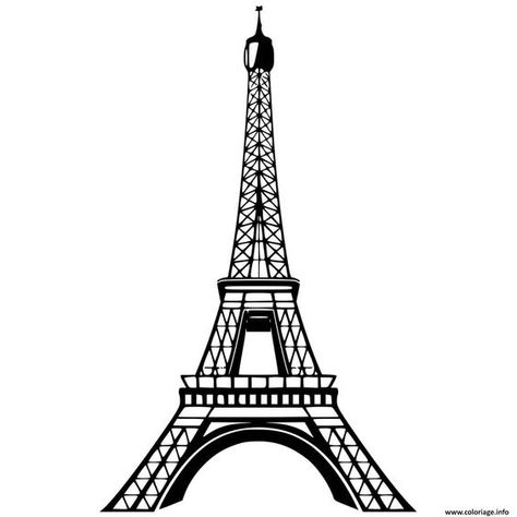 Coloriage tour eiffel officiel paris à imprimer Paris Doodles, Tour Eifel, Ex Libris, Illustration Art, Illustrations, Paris, Collage, Halloween, Quick Saves