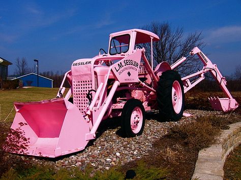 Pink Tractor, Pink Cars, Tout Rose, I Believe In Pink, Pink Life, Pink Nation, Pink Car, Tickled Pink, Perfect Pink