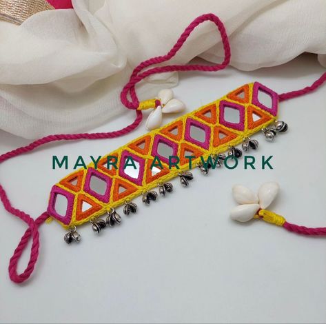 Navratri Patches, Navratri Belt, Navratri Diy, Navratri Ornaments, Garba Jewellery, Navratri Makeup, Navratri Jewellery, Mirror Jewellery, Mirror Earrings