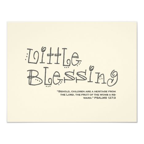 Little Blessing Invitation Customizable Bible Verse Baby Shower Invitations Baby Bible Verses, Christian Baby Shower, God Baby, Psalm 127, Baby Blessing, Baby Shower Invites, Inspirational Bible Verses, A Blessing, Shower Invitations