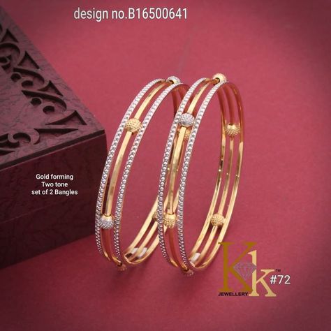 New Gold Bangles Designs 2022, White Gold Bangles Indian Design, Modern Bangle Designs, Gold Bangles Design Unique Latest Modern, Gold Bengals Designs Latest, Kangan Gold Bangle Set, Bangal Designs, Gold Bangles Design Modern, Gold Bangles Design Unique Latest