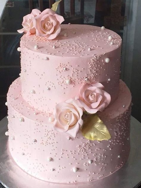 Debut Cake, Wedding Cake Designs Simple, Bling Wedding Cakes, Quince Cakes, Quince Cake, Blush Wedding Cakes, 15th Birthday Cakes, Buttercream Cake Designs, Birthday Cake Decorating Ideas