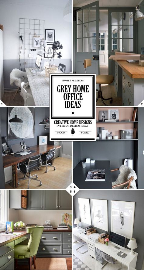 When it comes to grey home offices, you can either 1) paint all of the walls grey, or 2) paint all of the walls white. In this post I go over how to design your space using those two options, and go over specific decor, furniture, and other grey home office ideas. The Overall Look […] Office With Gray Walls, Office Decor Gray Walls, Office With Grey Walls, Office Interior Design Grey And White, Black And Grey Office Decor, White And Grey Office Ideas, Light Grey Office Ideas, Blue Grey Office Design, Grey And Brown Office