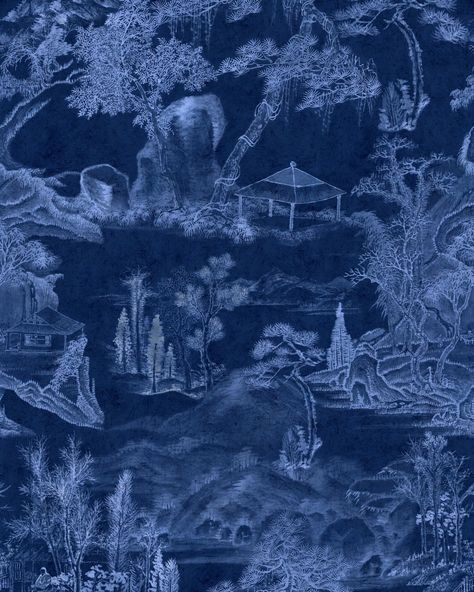 Asian Scenery, Chinese Folk Art, Toile Wallpaper, Mind The Gap, American Folk Art, Modern Wallpaper, Textured Wallpaper, Wallpaper Samples, Traditional Wallpaper