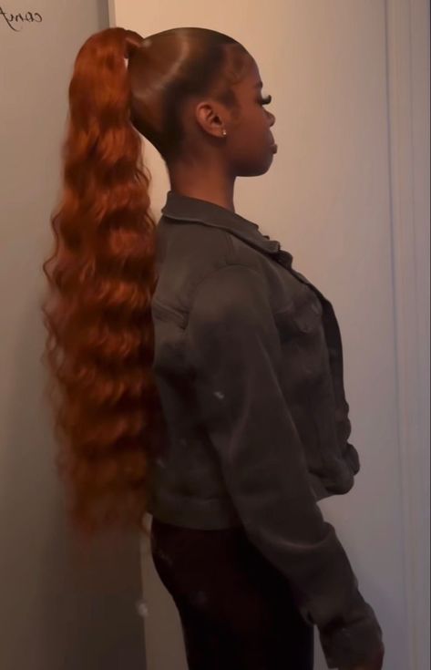 Cute Ponytail Styles, Slick Ponytail, Slicked Back Ponytail, Short Box Braids Hairstyles, Braided Hairstyles For Black Women Cornrows, Sleek Ponytail Hairstyles, Goddess Braids Hairstyles, Braids Hairstyles Pictures, Dyed Natural Hair