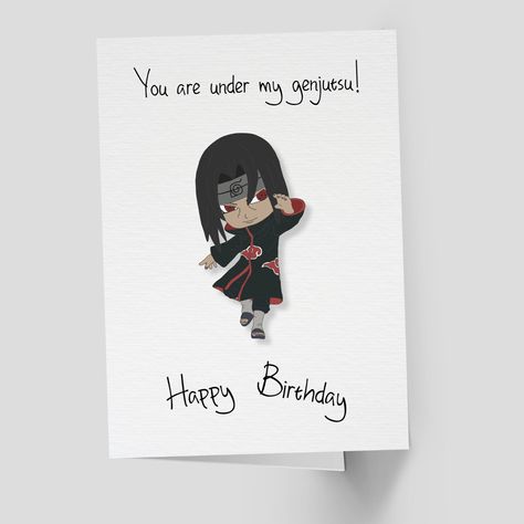 Celebrate your loved one’s birthday with this special Uchiha Itachi-designed card. Naruto Birthday Cards, Itachi Uchiha Birthday, Anime Birthday Cards, Naruto Birthday, Anime Crafts Diy, Sketch Images, Bff Gifts Diy, Pencil Sketch Images, Uchiha Itachi