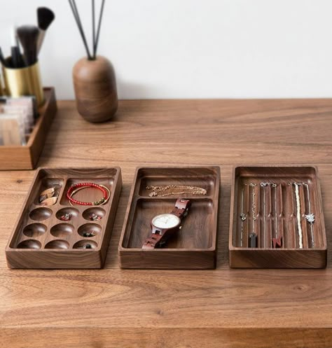 Multi layer Wooden Jewelry Organizer – MessFree #World #JewelryAddict #Style #The #the #Organizers #Accessories #Jewelry #HandmadeJewelry #Exploring #of #JewelryDesign #Art #Gemstone #of #Tidiness Jewelry Organizer Wood, Wood Accessories Home Decor, Woodwork Aesthetic, Wood Jewelry Box Ideas, Wooden Products Ideas, Cnc Furniture Design, Wooden Home Accessories, Wooden Accessory, Simple Dresser