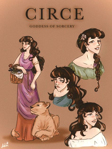 I had trouble imagining what Circe looked like since every fanart depicts her differently, so I drew how I imagined her has I read the book Ancient Greece Mythology, Greece Mythology, Madeline Miller, Greek Mythology Humor, Achilles And Patroclus, Greek Mythology Art, Lore Olympus, Mythology Art, Greek Art