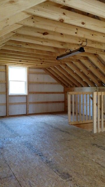 Pole Barn - Farmhouse - Garage - Other - by A.W. Hobor & Sons, Inc. | Houzz Shed Loft Ideas, Pole Barn Apartment, Windows With Grids, Pole Barn With Loft, Barn With Loft, Board Batten Siding, Barn Loft Ideas, Pole Barn Loft, Pole Barn Loft Ideas