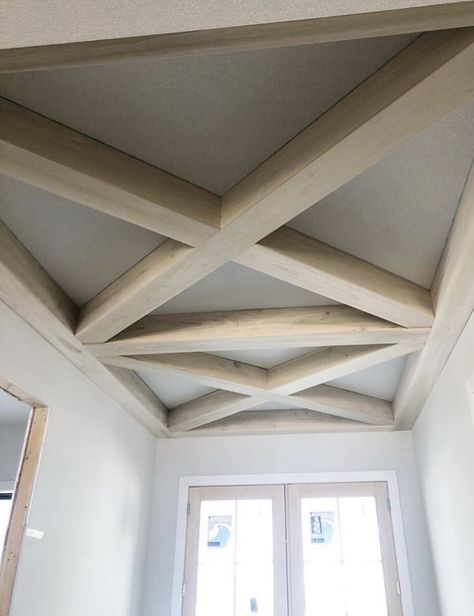 Wood Ceiling Design, Ceiling Beams Living Room, Coffered Ceiling Design, Beams Living Room, Accent Ceiling, Ceiling Design Ideas, Wood Beam Ceiling, Ceiling Treatments, Wood Ceiling