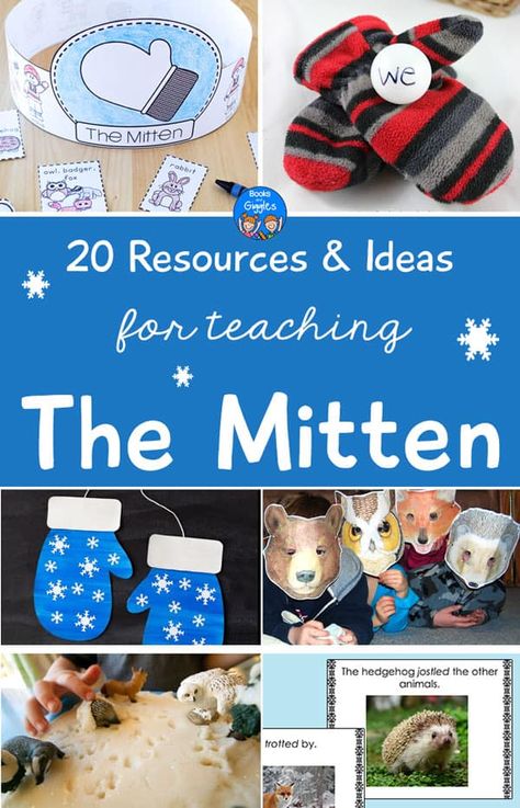 The Mitten Book Activities, The Mitten Book, The Mitten Activities, Mitten Crafts, Character Education Activities, Math Literacy Activities, Letter Sound Activities, Jan Brett, Winter Activities Preschool