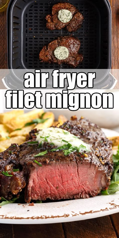 Air Fry Beef Tenderloin, Air Fryer Fillet Steak, How To Make Filet Mignon On Stove, Tenderloin Steaks In The Oven, Fillet Mignon Recipes Air Fryer, Beef Filets In The Oven, Air Fryer Tenderloin Steak, Cooking Filet Mignon In Oven, Air Fryer Fillet Mignon