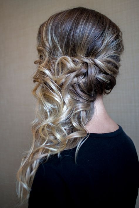 gorgeous wedding hairstyle idea Ponytail Hair Ideas, Side Hairstyle, Party Hairstyle, Side Ponytails, Side Swept Hairstyles, Ponytail Hair, Fancy Hairstyles, Wedding Hair And Makeup, Homecoming Hairstyles