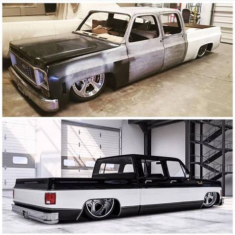 Square Body Crew Cabs on Instagram: “@joeygonz81 #chevy #gmc #custom #squarebody #squarebodycrewcab #c20 #c30 #squarebodysyndicate #k20 #k30 #bagged” Square Body Crew Cab, Chevy K30 Crew Cab, Two Tone Square Body Chevy, Obs Chevy Extended Cab, C10 Chevy Truck 67-72 Stepside, Square Body, Gm Trucks, Crew Cab, Cool Trucks