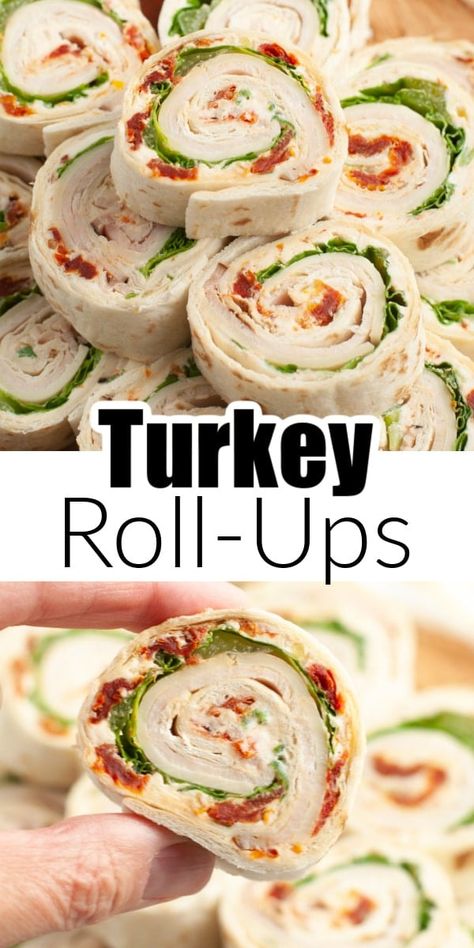 These easy turkey roll ups are fast and simple to make. Deli turkey is paired with a flavorful cream cheese spread. Turkey pinwheels are great for an appetizer or light meal. Costco Copycat, Tortilla Pinwheels Recipe, Turkey Roll, Turkey Roll Ups, Tortilla Pinwheels, Tortilla Rolls, Appetizers For Kids, Roll Ups Recipes, Roll Ups Tortilla