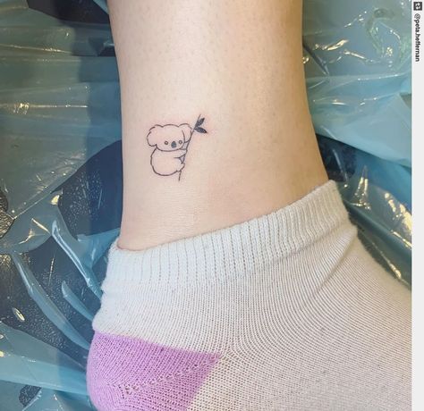 Koala Bear Tattoo, Mens Face Tattoos, Koala Tattoo, Australia Tattoo, Handwriting Tattoos, Delicate Tattoos For Women, Mum Tattoo, Tattoo Samples, Cute Koala Bear