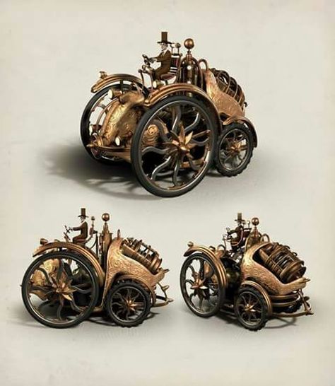 " Steampunk Machines, Mobil Rc, Steampunk Vehicle, Steampunk Gadgets, Steampunk Items, Mode Steampunk, Futurisme Retro, Diesel Punk, Style Steampunk