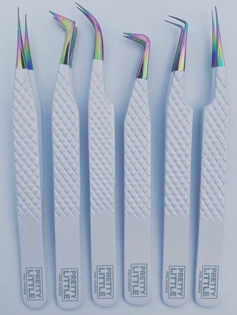 CLASSIC RAINBOW LASH TWEEZERS FOR VOLUME LASHES Tweezers Aesthetic, Lash Tips, Lashes Tutorial, Lash Tweezers, Volume Lashes, Tweezers, Business Design, Lashes, Vision Board