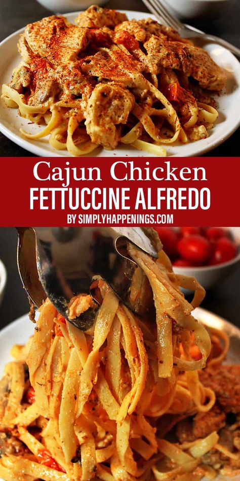 Cajun Chicken Fettuccine Alfredo, Cajun Chicken Fettuccine, Chicken Fettuccine Alfredo, Best Pasta Dishes, Chicken Fettuccine, Cajun Dishes, Cajun Creole Recipes, Chicken Alfredo Pasta, Fettuccine Pasta