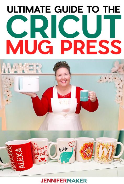 Cricut Mug Press Ultimate Guide to Infusible Ink Mugs #cricut #mugs #infusible ink Cup Press Ideas, Mug Press Cricut, Cricut Mug Press Ideas Infusible Ink, Cricut Mug Designs, Cricut Coffee Mug Ideas, Infusible Ink Mugs, Jennifer Maker Cricut, Cricut Mug Press Ideas, Cricut Mug Ideas