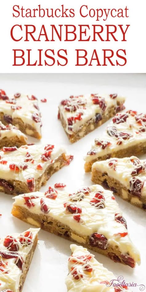 Cranberry Orange Blondies, Christmas Bars And Squares, Bliss Bars Starbucks, Cranberry Bliss Bars Recipe, Christmas Bars, Cranberry Bliss Bars Starbucks, Bliss Bars, 365 Jar, Cranberry Bliss