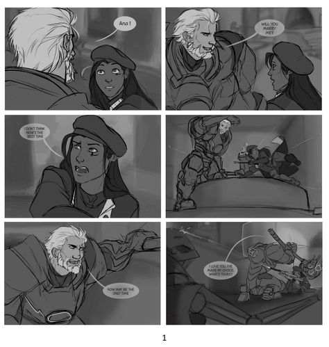 Anna X Reinhardt Overwatch, Reinhardt Armor, Reinhardt Overwatch, Reinhardt Wilhelm, Overwatch Fanart, Overwatch Drawings, Overwatch Funny, Soldier 76, Overwatch Comic