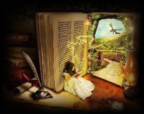 Everytime I read, I go to another world, and escape reality. <3 동화 삽화, Marjolein Bastin, Book Wallpaper, The Secret Book, World Of Books, Open Book, Fairy Houses, Book Nooks, I Love Books