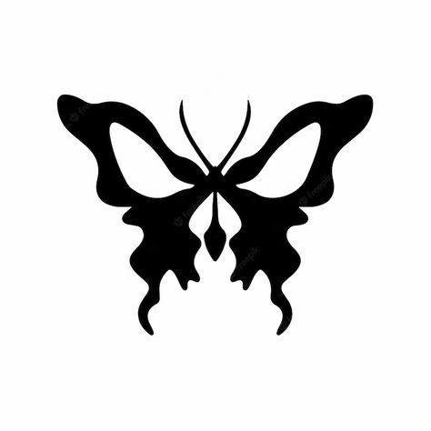 Horror Butterfly, Logo Design Black And White, Nova Twins, Skull With Butterflies, Face Butterfly, Logo Design Black, Goth Butterfly, Butterfly Icon, Icon Logo Design