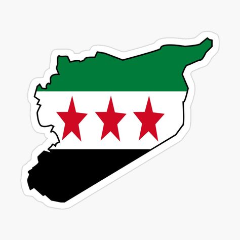 Get my art printed on awesome products. Support me at Redbubble #RBandME: https://www.redbubble.com/i/sticker/syria-map-by-freeidentity/101266485.EJUG5?asc=u Syria Pictures, Free Syria, Syria Map, Syria Flag, Turkey Flag, Map Sticker, Arabic Tattoo, Free Maps, Decorate Notebook