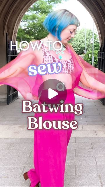 Bat Wing Top Blouses, Batwing Sleeve Top Pattern, Sasha Starlight, Batwing Top Outfit, Batwing Blouse Pattern, Batwing Top Pattern, Diy Wrap Top, Batwing Sleeve Pattern, Beach Coverups