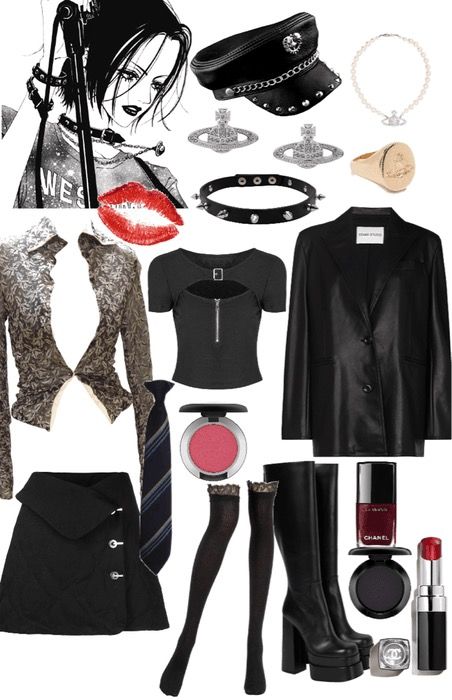 Nana Osaki Aesthetic Outfits, Nana Osaki Outfit Inspired Fashion, Nana Fits, Nana Inspired Outfits, Nana Osaki Outfit, Nana Outfits, Nana Aesthetic, Nana Clothes, Nana Osaki