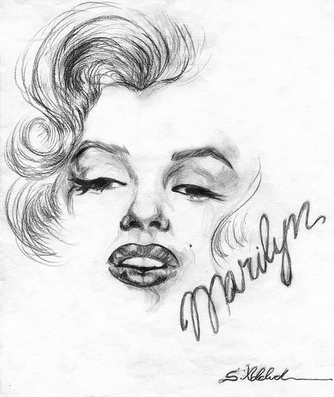 Copia de dibujo | Artist: Susana Adalid  | This image first pinned to Marilyn Monroe Art board, here: http://pinterest.com/fairbanksgrafix/marilyn-monroe-art/ || #Art #MarilynMonroe Marilyn Monroe Sculpture, Marilyn Monroe Drawing, Marilyn Monroe Tattoo, Marilyn Monroe Pop Art, Marilyn Monroe Painting, Marilyn Monroe Artwork, Marilyn Monroe Portrait, Marilyn Monroe Art, Marilyn Monroe Photos