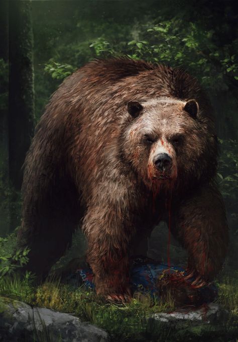 Elder Bear Gwent Card Art : Alicja Użarowska : Free Download, Borrow, and Streaming : Internet Archive Dnd Druid, Bear Spirit, Bear Tattoos, Bear Card, Heroic Fantasy, Dnd Monsters, Fantasy Monster, Bear Art, Arte Animal