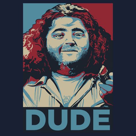 DUDE, It's Hurley Reyes from the TV show LOST by jimiyo Shepard Fairy, Lost Memes, Fairy Poster, Disney Hawaii, Nicky Larson, Lost Tv Show, The Dude, Shepard Fairey, Lizzie Mcguire