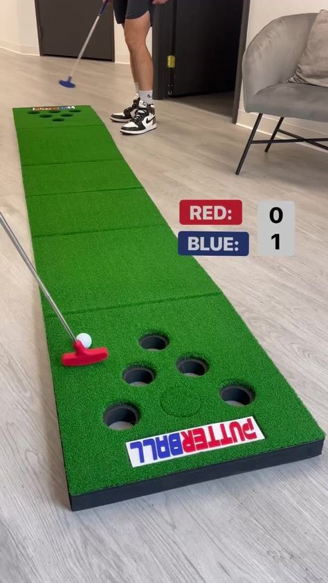 2.2K views · 1.7K reactions | Get The Party Going! | Want to get the party going anywhere? 🍻🙌 How about a portable golf game that anyone can play? The PutterBall golf game is the perfect solution rain ☔... | By PutterBall | Facebook Mini Putt Diy, Build Your Own Putt Putt, Golf Games, Mini Putt Course, Portable Putt Putt Golf, How To Make A Mini Golf Course Putt Putt, Beer Pong, Wooden Games, Lawn Games