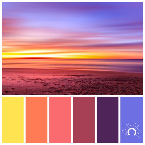 Sunset Color Palette, Color Schemes Design, Sunrise Colors, Brown Color Schemes, Sunset Color, Yellow Colour Scheme, Color Schemes Colour Palettes, Colorful Clouds, Grey Color Scheme