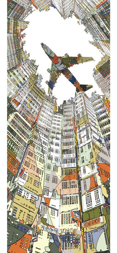 Kowloon Walled City, Posca Art, Illustrator Design, Walled City, City Illustration, Character Sketches, 판타지 아트, Art And Illustration, City Art