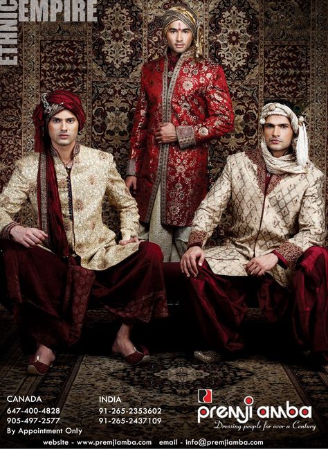 Premji Amba Fashion via suhaag.com #SouthAsianWedding #SouthAsianFashion #menswear #mensfashion Bridal Collection Indian, Tarun Tahiliani Bridal, Wedding Outfits For Groom, Saree Bollywood, Groom Accessories, Wedding Sherwani, Indian Men Fashion, Indian Bridal Wear, Indian Groom