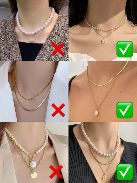 Pearl Necklace Outfit, Necklace For Neckline, Jewelry Hacks, Necklace Outfit, Trending Necklaces, Fashion Vocabulary, Jewelry Accessories Ideas, Hacks Clothes, Classy Jewelry