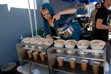 Staycation Eye Candy: The San Francisco Ferry Plaza Farmers Market | Bay Area Bites | KQED Food Coffee Booth, Coffee Recepies, Coffee Stand, Blue Bottle Coffee, Coffee Business, Coffee Stands, Coffee Menu, Coffee Painting, Coffee Plant