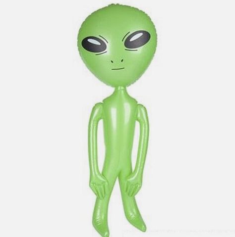 ALEIN1!!VFACE REV! Inflatable Alien, Inflatable Island, Alien Figure, Alien Party, Alien Costume, Green Alien, Space Aliens, Fun Toys, Space Birthday