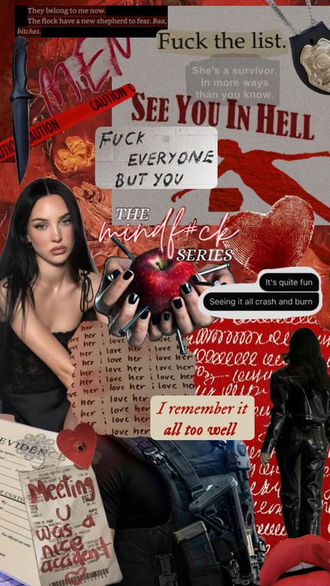 Mindfck series wallpaper Series Wallpaper, Book Hangover, Book Haul, Dark Romance Books, Book Wallpaper, Fan Book, Book Fandoms, Book Aesthetic, Romance Books