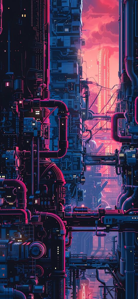 Neon Cyberpunk Aesthetic, Neon Cyberpunk, Pixel Art Background, View Wallpaper, Cyberpunk Aesthetic, Cool Backgrounds Wallpapers, Cyberpunk City, Arte Cyberpunk, Pop Art Wallpaper