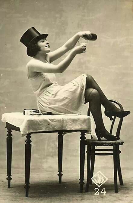 Roaring 20's- this photo is amazing. Her sense of rebellion- the slouch, wine, feet on the chair and wearing a male- like hat. Recycled Tile, Postal Vintage, Woman Sitting, Roaring 20s, Roaring Twenties, Photo Vintage, 1920s Fashion, Vintage Pictures, Tile Art