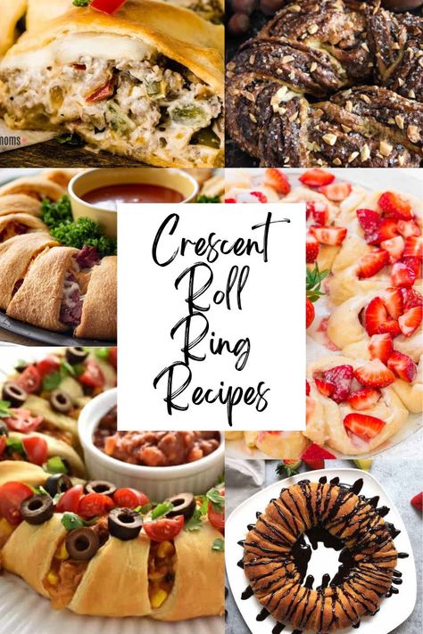 Crossant Recipes Ring, Crescent Roll Sandwich Ring, Croissant Wreath Recipe, Crescent Ring Recipes Appetizers, Crescent Roll Rings, Pillsbury Hacks, Crescent Appetizers, Creasant Roll Recipes, Croissant Appetizers