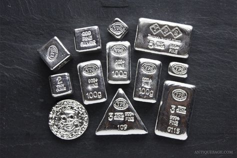 Silver Coins Worth, Lingot D'or, Silver Ingot, Silver Bullion Coins, Gold Investments, Gold Money, Buying Gold, Bullion Coins, Gold And Silver Coins