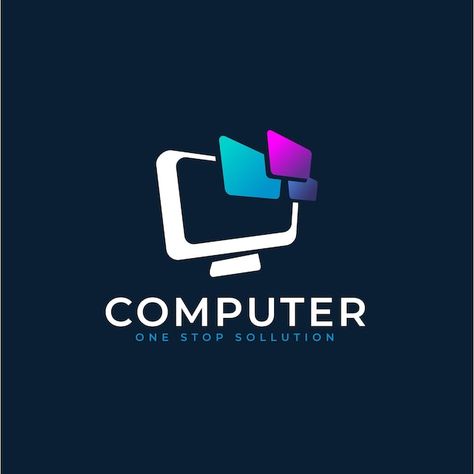 Professional computer logo template | Premium Vector #Freepik #vector #computer-logo #business-logo #company-logo #logo-templates Computer Company Logo, Pc Logo, Computer Logo, Electronics Logo, Logo Set, Logo Templates, Premium Vector, Graphic Resources, Company Logo