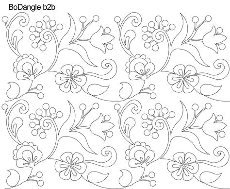 Bodangle digital pantograph designed by Anne Bright Embroidery Template, Border Embroidery Designs, Bead Embroidery Patterns, Border Embroidery, Embroidery Motifs, Handwork Embroidery Design, Hand Embroidery Design Patterns, Crewel Embroidery, Free Motion Quilting