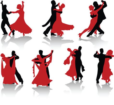 I would love to take lessons for ballroom dancing. Dancing Pose Reference, Dancing Drawing, Dancing Ballroom, Dancing Poses, Social Dancing, Dance Vector, Waltz Dance, Dance Silhouette, Ballerina Silhouette